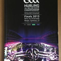 8th September 2013.GAA (Hurling) Programme. All-Ireland Hurling Final. Claire V Cork (Walway V Waterford in minor) @ Croke Park