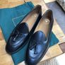 Moira Spanish Tassel Loafers Black Calf Size 44 Image 4