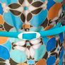vintage 1960s satin print tunic dress with original belt size M Image 9