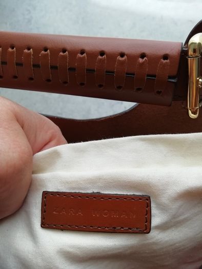 Zara buffalo leather bag
