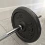 Barbell rod with 2-10kg cast iron weights Image 2