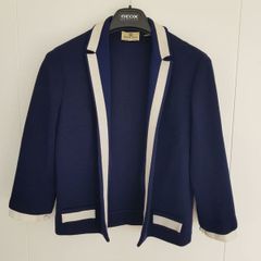 Milano Knit Wool Blazer, Size M-L