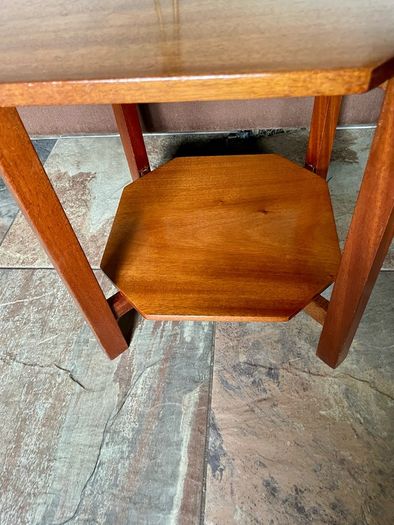 Unique 1950s Mid Century Solid Teak Side Occasional or Small Coffee table
