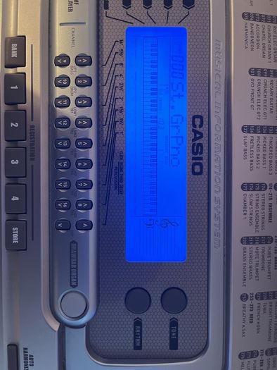 Casio WK-3300 Keyboard with adjustable stand.