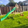 wooden swing set and slide Image 2