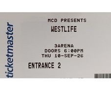 2 Westlife tickets