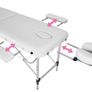 Mobile Aluminium Massage Table 2 Zones Height-Adjustable Including High-Quality Aluminium Headrest and Bag Various Colours. Image 4