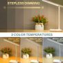 LED Desk Lamp, Reading Lamp with Touch Control, No Flicker, Foldable Table Lamp USB Plug in DC5V 1A , Eye Caring Reading Light for Office, Home, Dormitory (FREE POSTAGE) Image 5