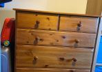 pine wood chest of drawers