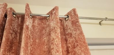 Rose Gold velvet curtains