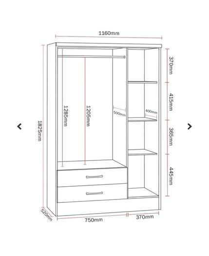 Brand new three door wardrobe