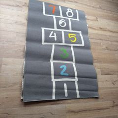 large grey rug