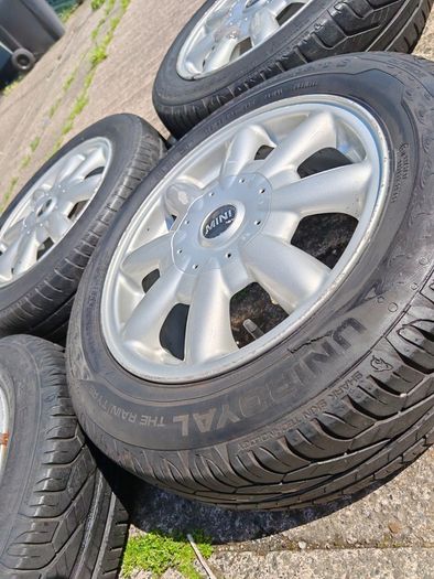 mini one 4 aluminum wheels with tires