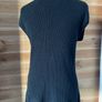 Cashmere sleeveless knitted top vest jumper black size 10 women BNWT Image 6