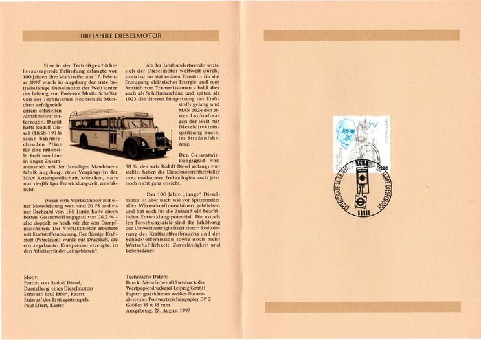 1997 Bundes Republic Deutschland (Germany) Federal Annual Stamp EFT Collection incl 45 images of contents