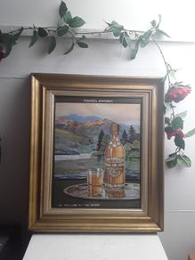 Antiques Powers Advertising sign