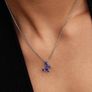 Pandora Silver Butterfly Necklace & Matching Butterfly Earrings Brand New Image 5