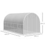 4 x 2 x 2m Walk-in Greenhouse Plant Growth Tent Warm House Gardening Tunnel Outdoor PE cloth Metal Frame Image 5