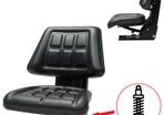 Tractor Seat with Suspension Black