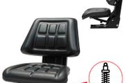 Tractor Seat with Suspension Black