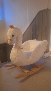 Swan baby rocker
