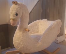 Swan baby rocker