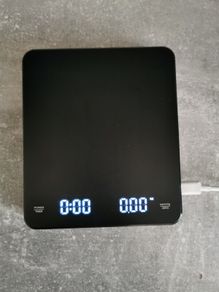 digital coffee scales with timer