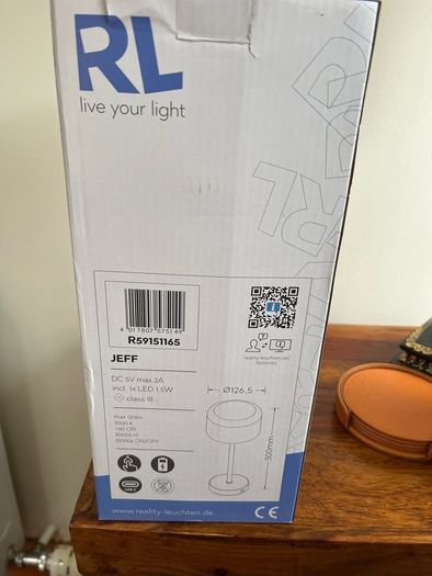 LED Rose Gold Lamp Touch lamp/3 Light settings