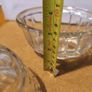 SET OF 2 Vintage 1950 clear glass, six-ball top, small jelly mould, half pint. Image 4