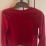 Mothercare BNWT age 2-3 Girl's berry CUTE top Image 2