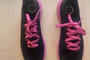 M&amp;S Good Move Trainers. Black with Hot Pink Soles and Laces