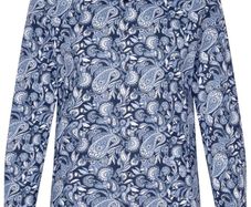 Seidensticker Men's Business Shirt, Paisley Pattern, Slim Fit, Size 45 / XXL