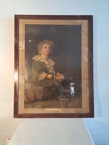 Framed chromogrphic print "Bubbles"