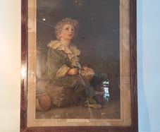 Framed chromogrphic print "Bubbles"