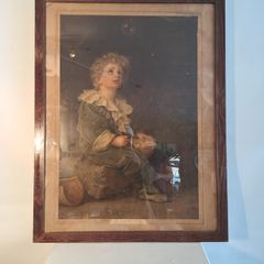 Framed chromogrphic print "Bubbles"