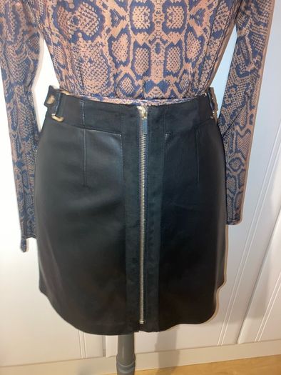 River island faux leather skirt