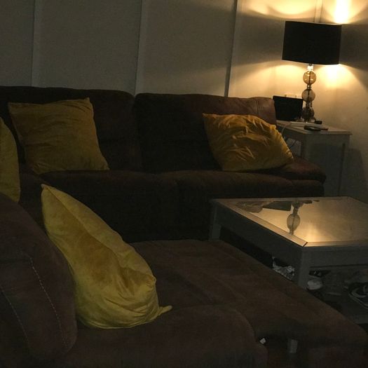 Sofas Two 3 seater Brown Suedette recliners