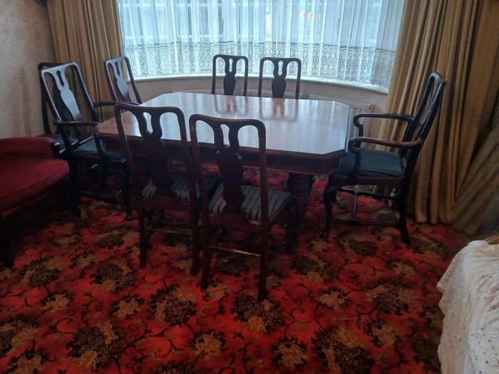 Edwardian table and chairs