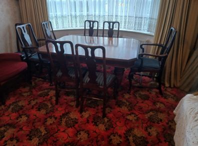 Edwardian table and chairs