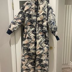 Sweaty Betty Aspen Ski All In One Blue Glacier Print by