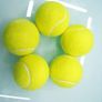 12 Practice Tennis Balls, Pressure less Training Exercise Tennis Balls with Easy Transport bag, Soft Rubber Tennis Balls Perfect for Beginners Training Lessons Pet Dog Playing Balls Image 5