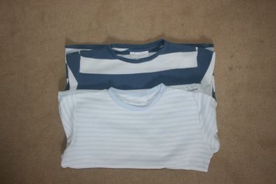 2 x The Little White Company Boys Short Sleeve Pyjamas Age 4 - 5 Years