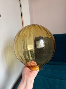 A amber glass shade