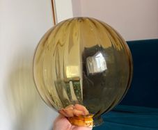 A amber glass shade