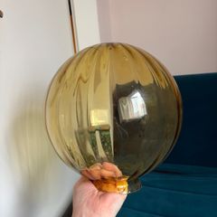 A amber glass shade
