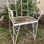 Vintage Wrought Iron Garden Set with Bench and 2 Armchairs (Restoration Project) Image 5