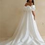 Jenny Yoo Magnolia silk dress with statement Jewel cape Image 6