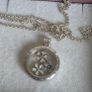 PANDORA floating Memories locket necklace with 3 petite flowers,very good condition Image 10