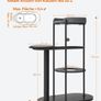 Scratching post 111 cm high with sisal trunk classic black Image 5