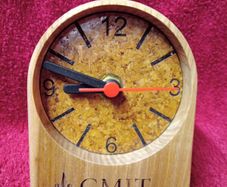 Wooden Desk Top Clock  ( GMIT )